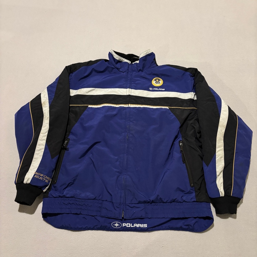 Polaris Jacket Blue Black Ski Snowboard Outdoor Full Zip Fall Winter Size‎ XL